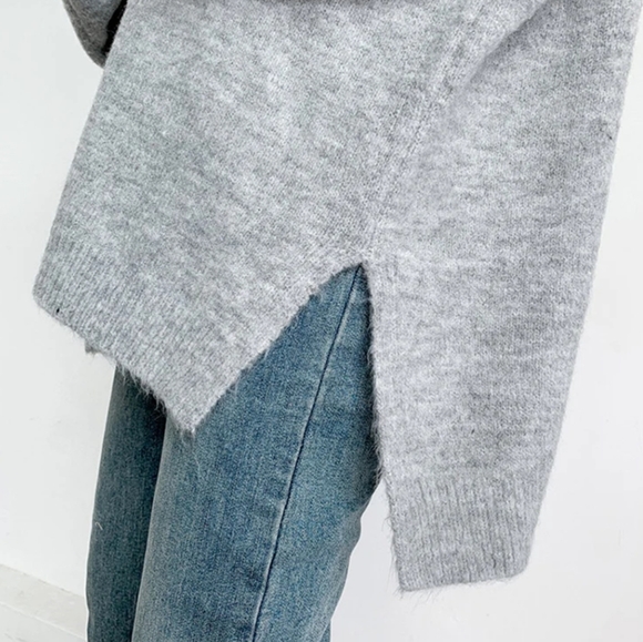 Seashore Dreams Cosy Puff Sleeve Loose Fit Pullover Sweater - Picture 3 of 8